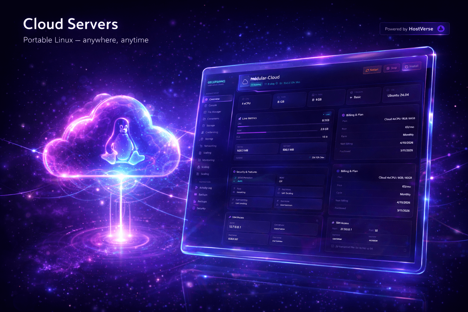 Cloud Servers — Deploy and scale cloud instances instantly