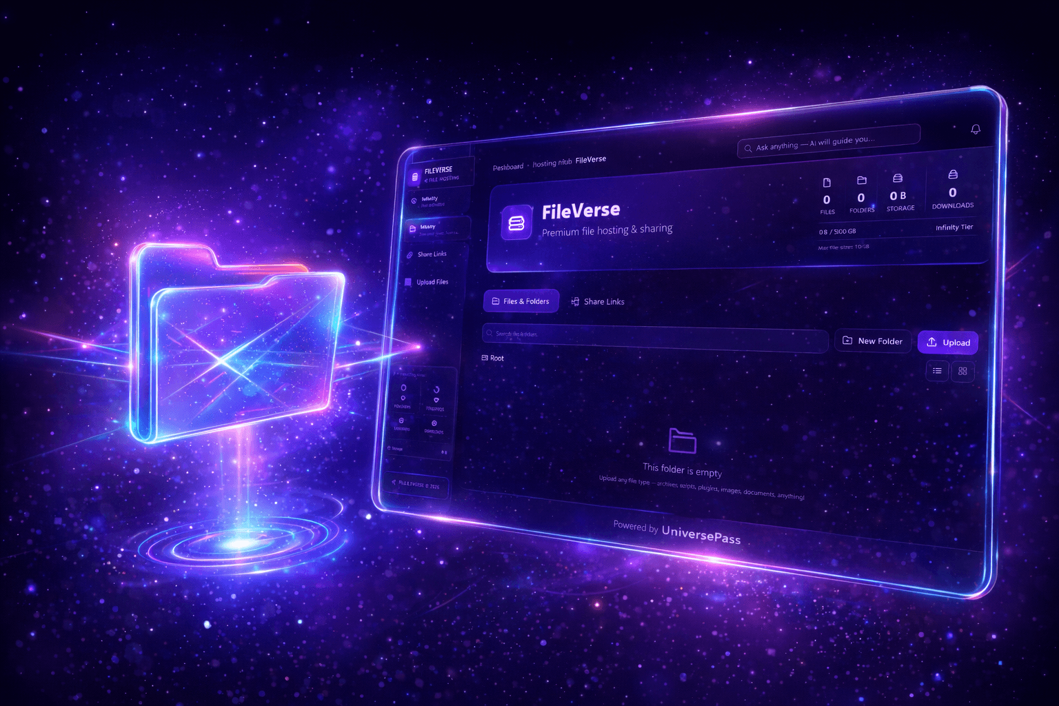 FileVerse — Premium file hosting and sharing platform