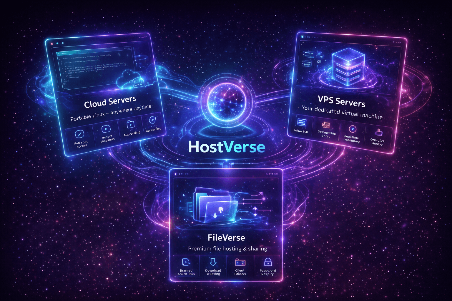 HostVerse — Cloud infrastructure management in the EclipsiumX Panel
